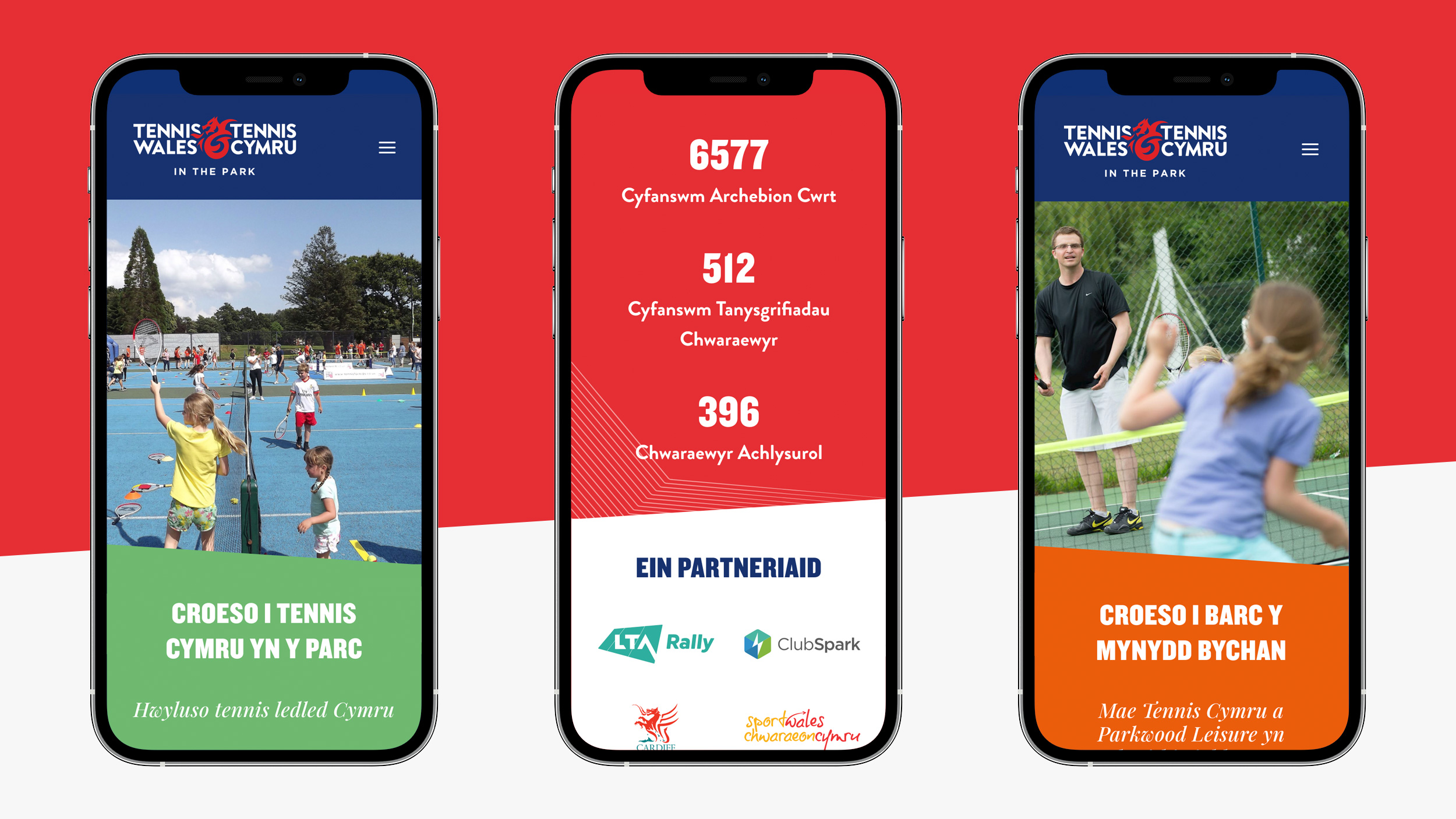 Tennis Wales in the Park Website Bilingual