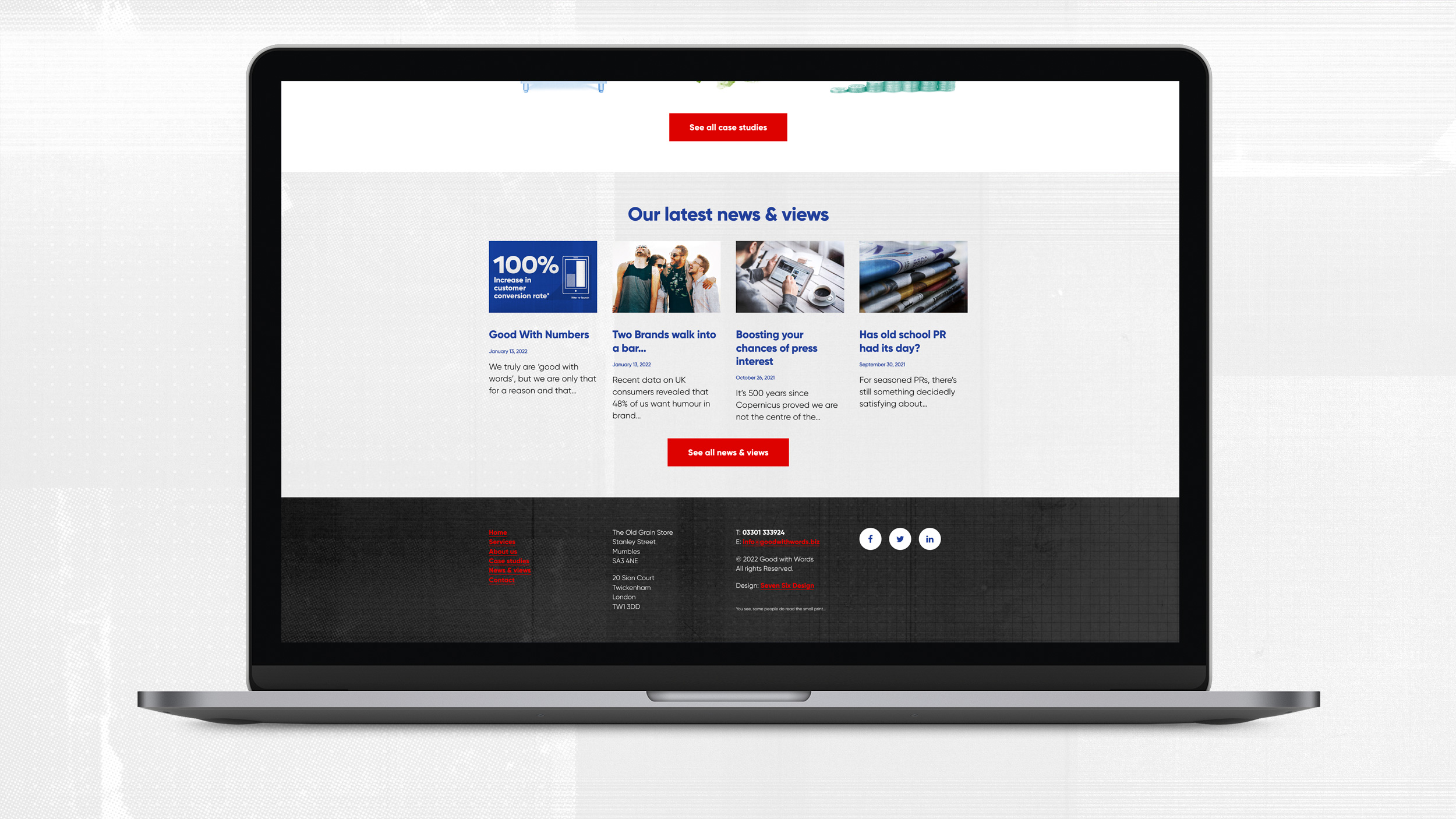 Good With Words Website Homepage