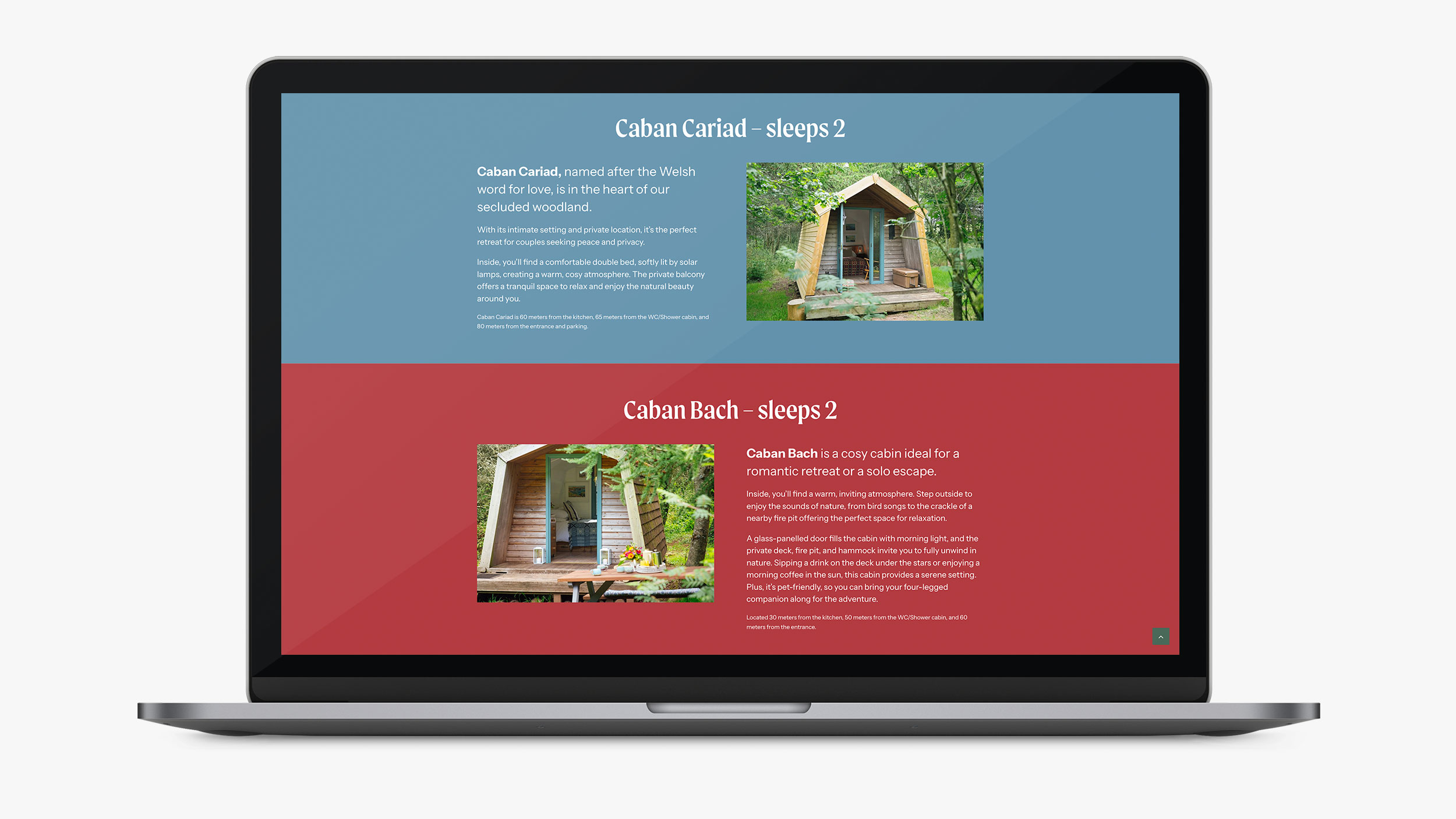 Dewslake Farm Cabins Webpage
