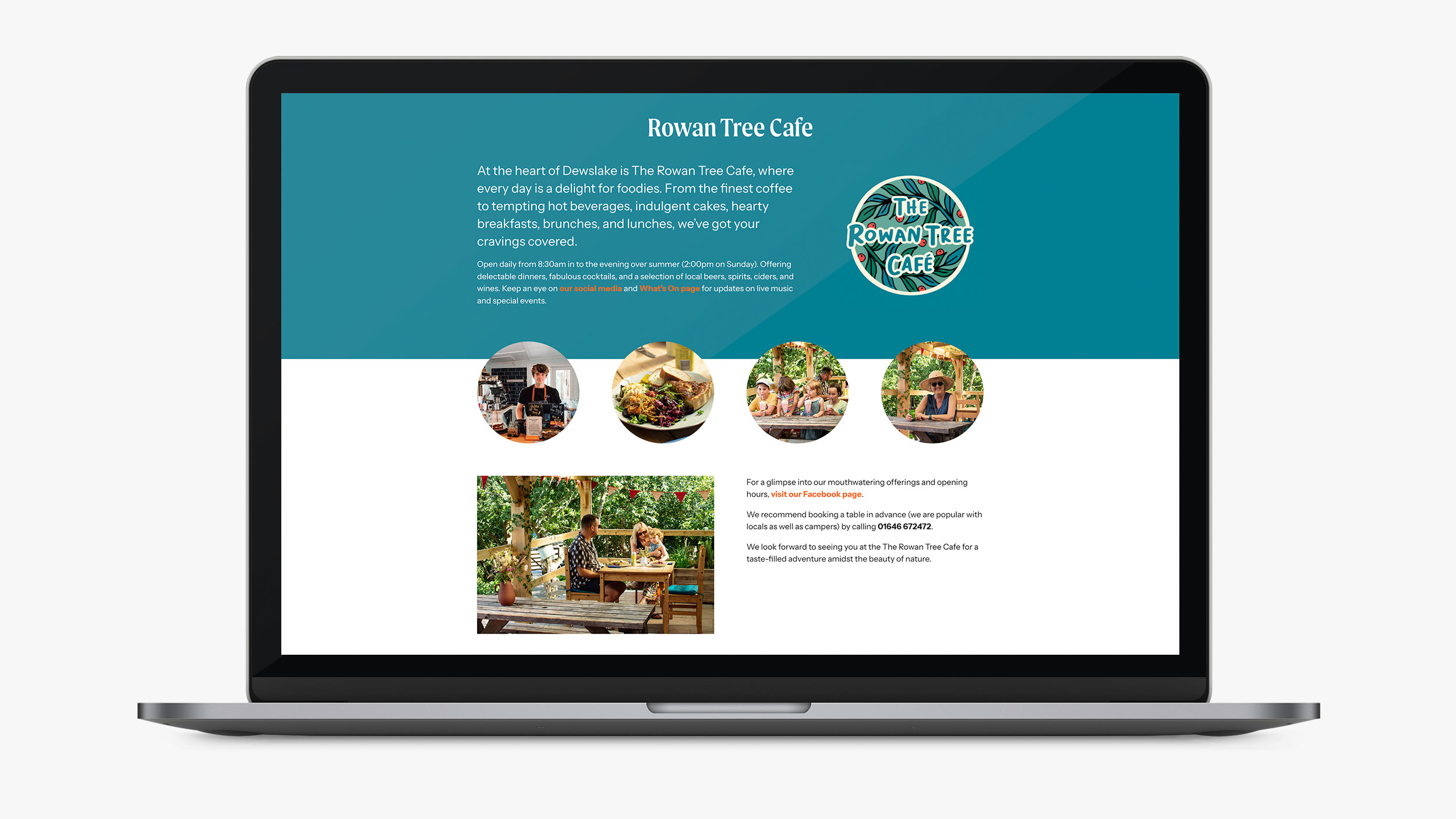 Dewslake Farm Rowan tree Café Webpage