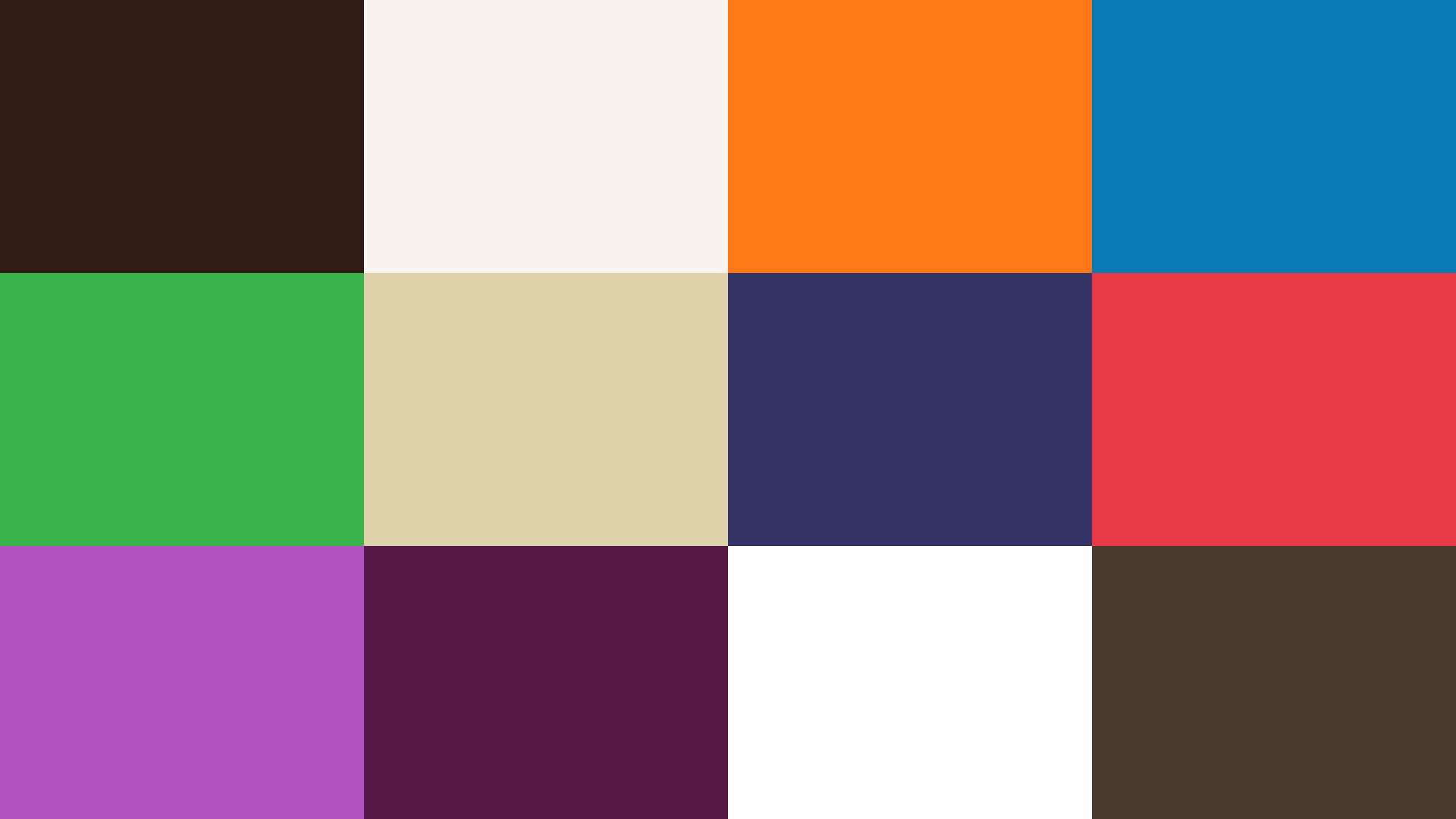 The Book Bus Colour Palette