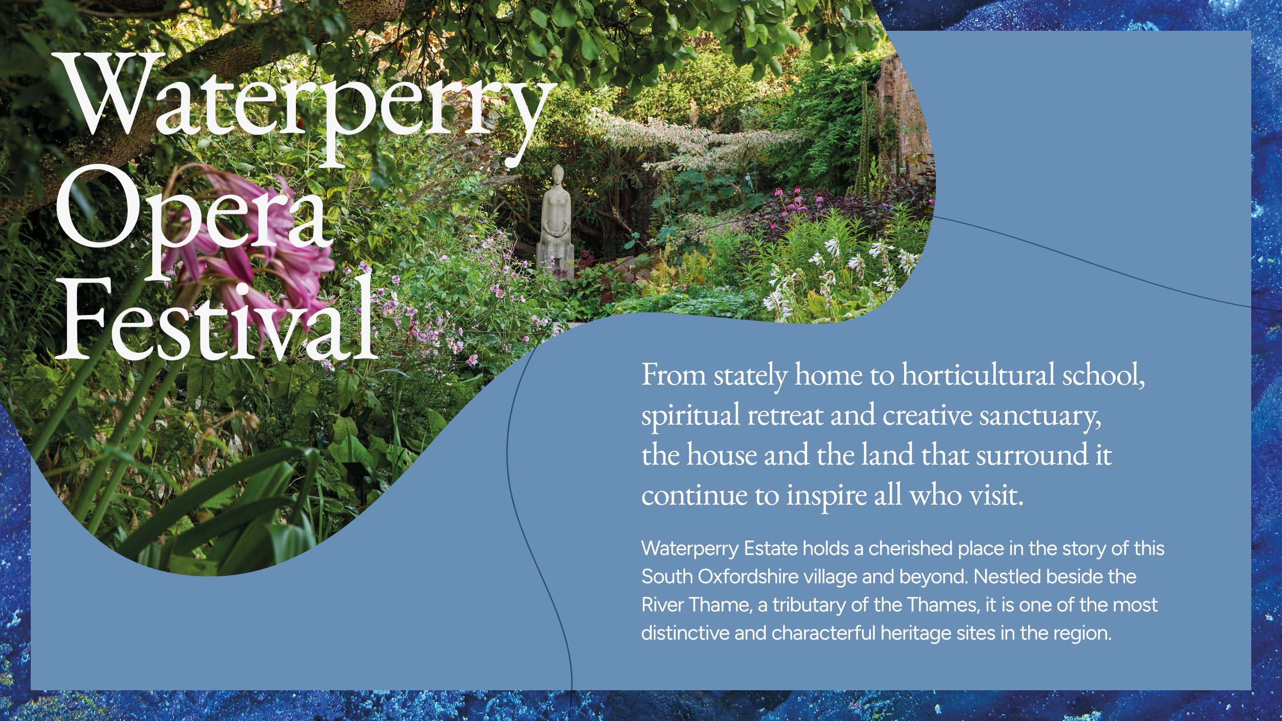 Waterperry Opera Festival Typography